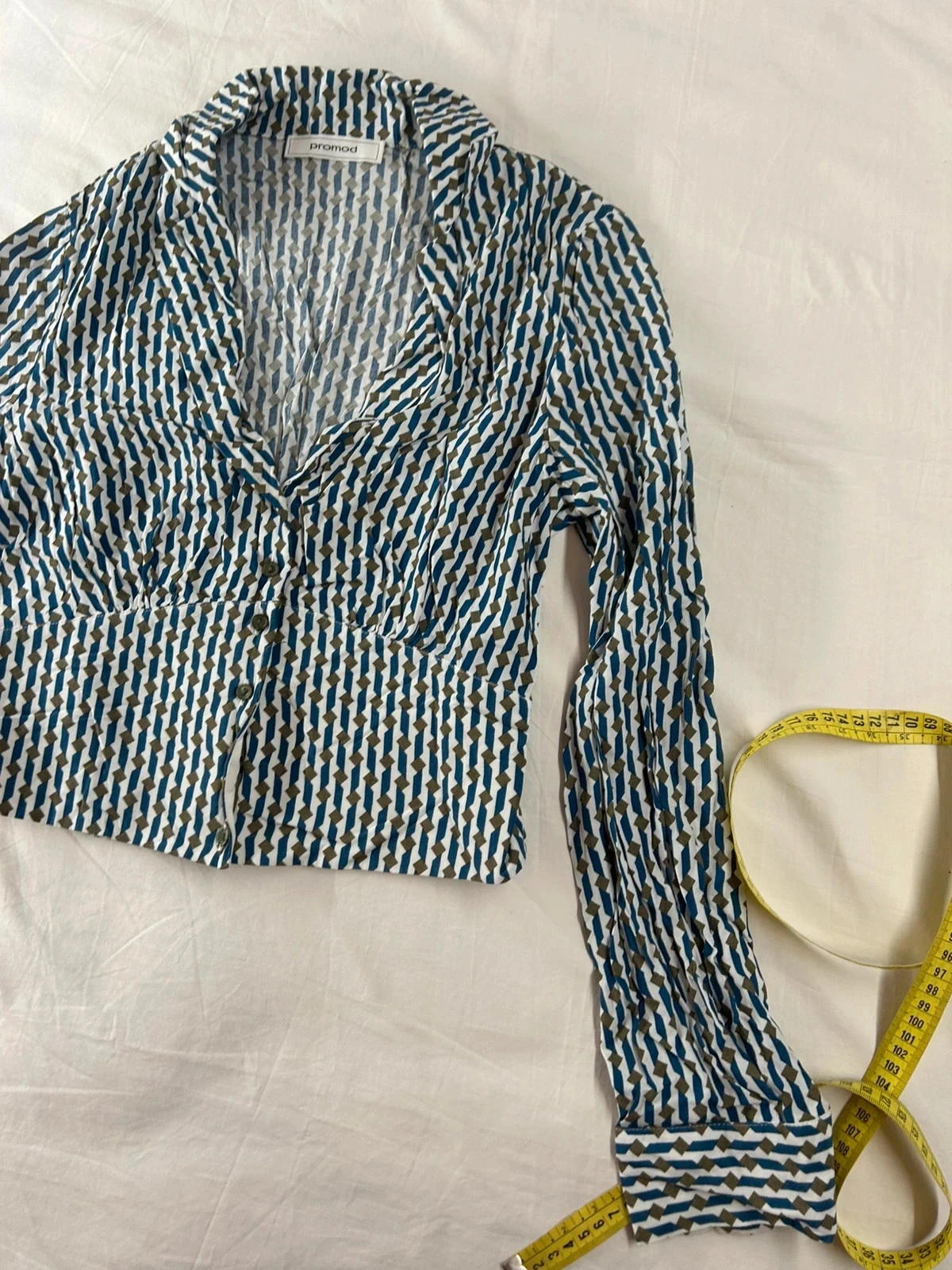 Vintage Promod geruite blouse – photo 7